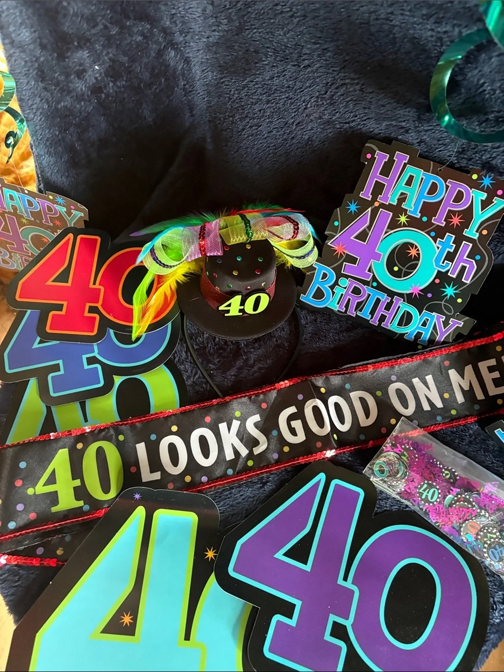 40th Birthday Party Decoration Bundle - Multicolor